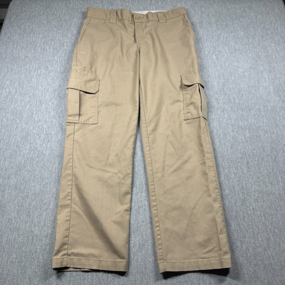 Dickies Pants Mens 34x30 Tan Khaki FLEX Regular Straight Leg Cargo Workwear